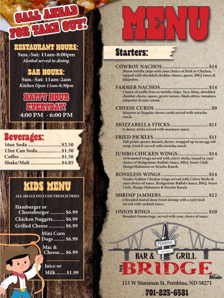 Bridgestone Bar &Grill Menu image 1