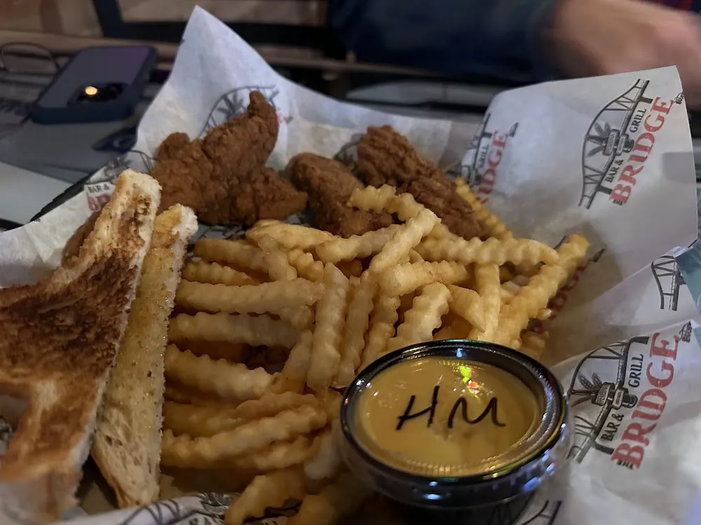 Portion of Fries and Chicken Tenders
